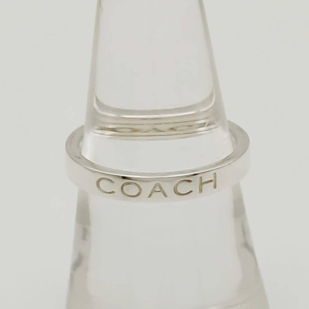 【極美品】✨コーチ　リング14.5号　ロゴ ノーツ　シルバー　COACH　指輪