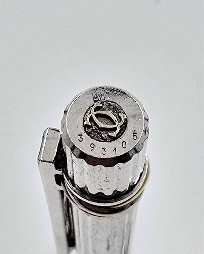 Cartier カルティエ トリニティボールペン シルバー×レッド系