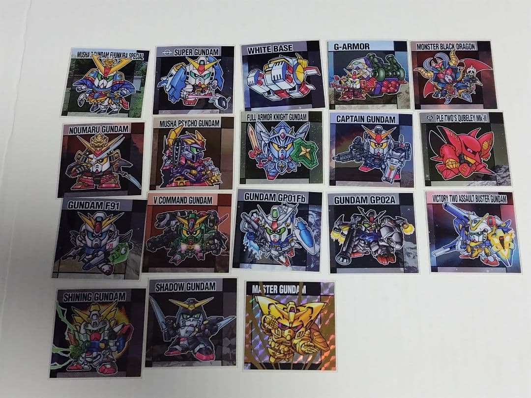 元祖 SDガンダムスナック2 18枚セット シール ステッカー まとめ