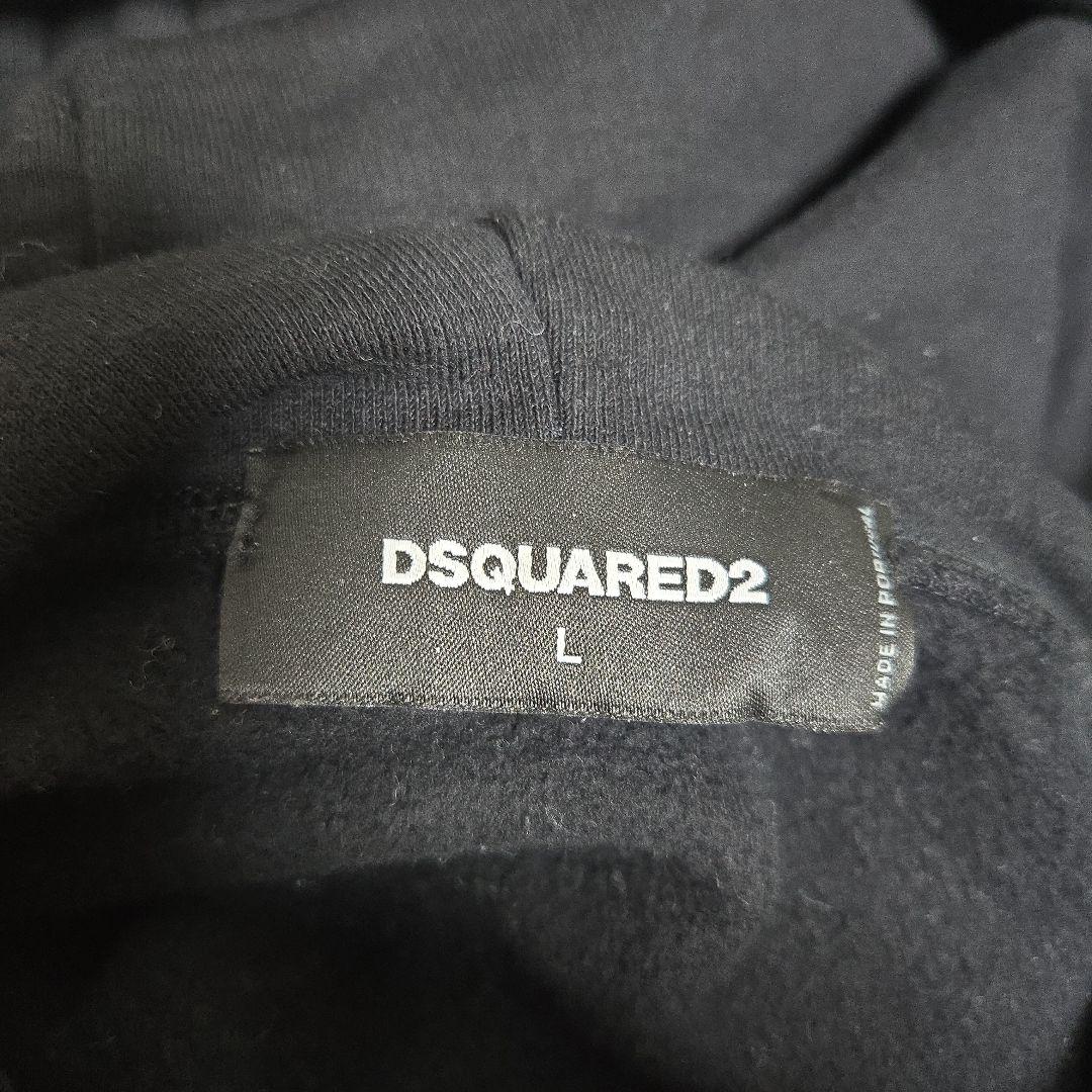 DSQUARED2 ブラックパーカー Lサイズ