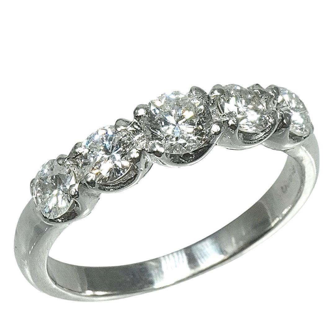 Pt900 天然ダイヤモンド 0.70ct リング　６号 エタニティ