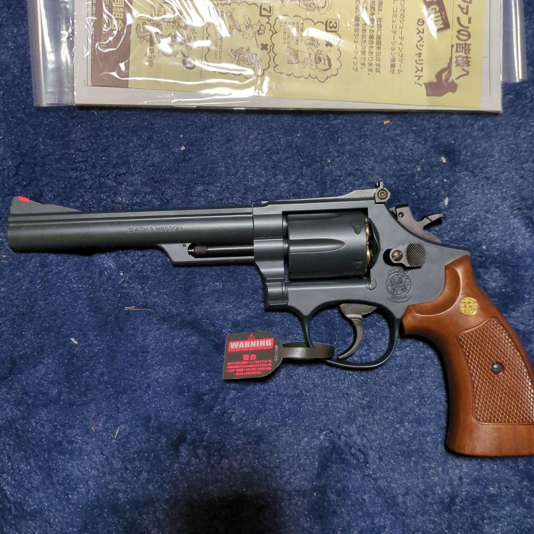 東京マルイSmith & Wesson M19 6inch木製グリップ付き