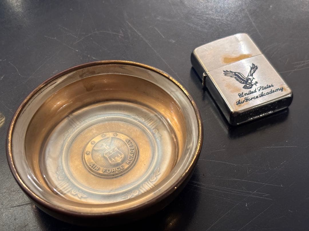1958's USAirForceAcademy zippo& ashtray - メルカリ
