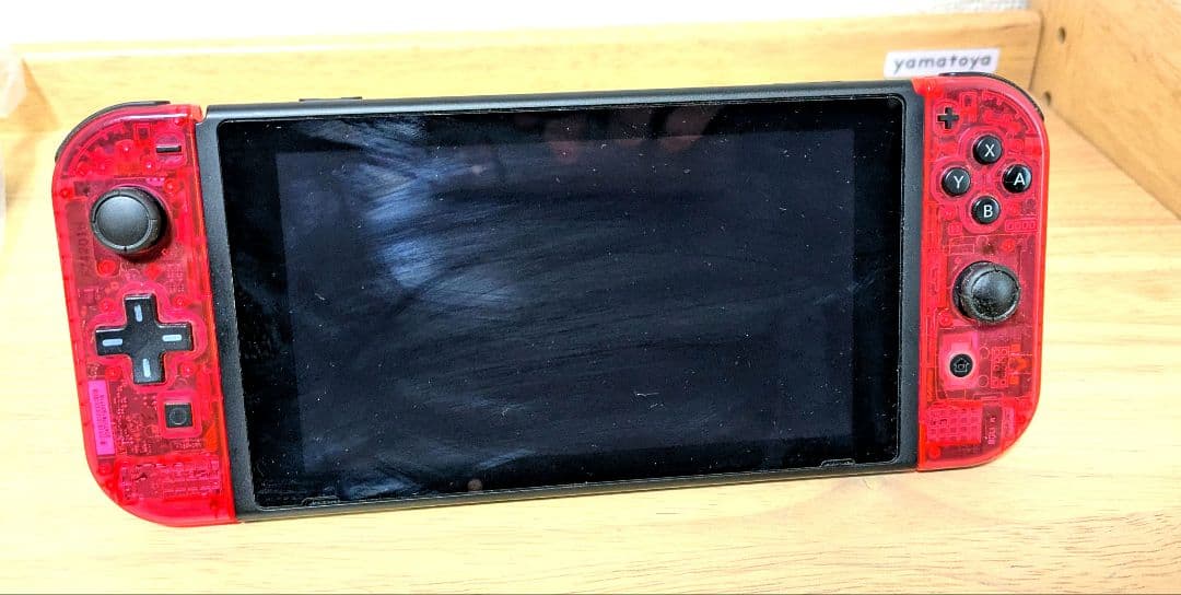 ニンテンドースイッチ 本体 Nintendo Switch クリアレッド換装品