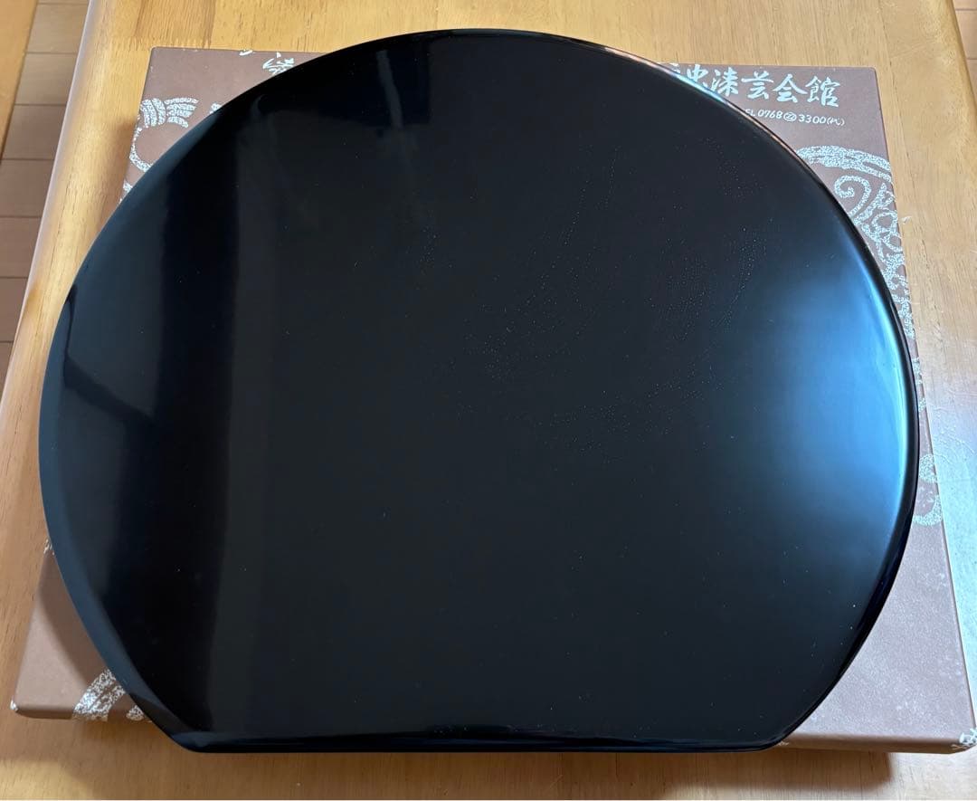 輪島塗お盆稲忠漆芸堂5膳未使用共箱黒石川県輪島市 30年前