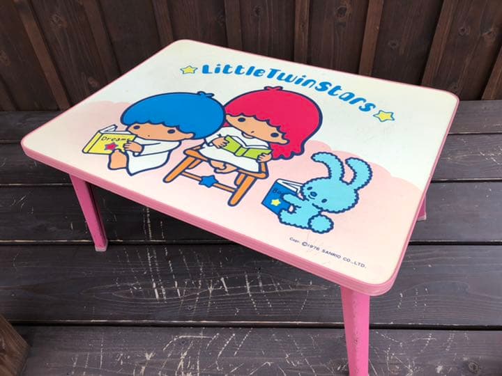 昭和レトロ SANRIO little twin stars キキララ テーブル - メルカリ