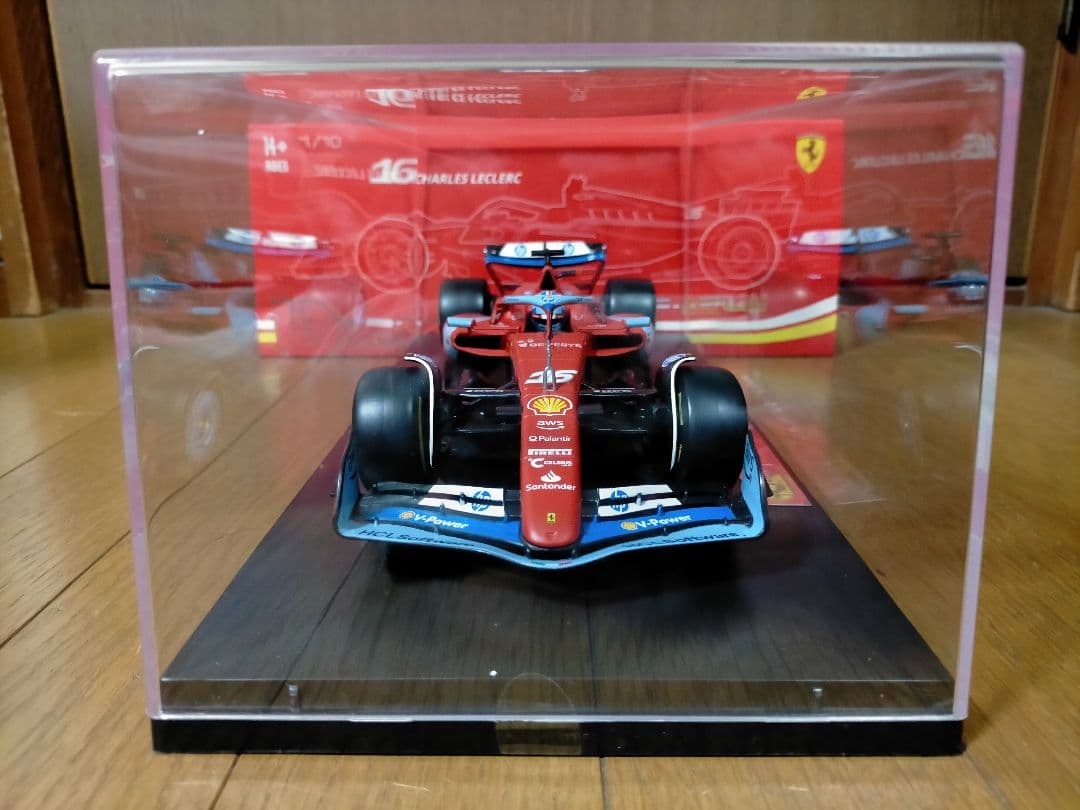 ブラーゴ 1/18 フェラーリ F1 SF-24 ルクレール 2024 ケース付