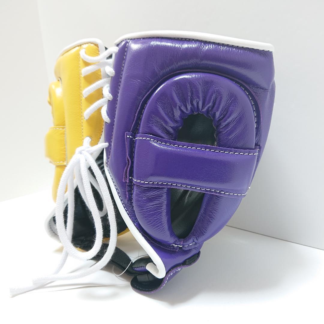 winning ウイニング ボクシング ヘッドギア L 紫黄 FG-2900 - メルカリ