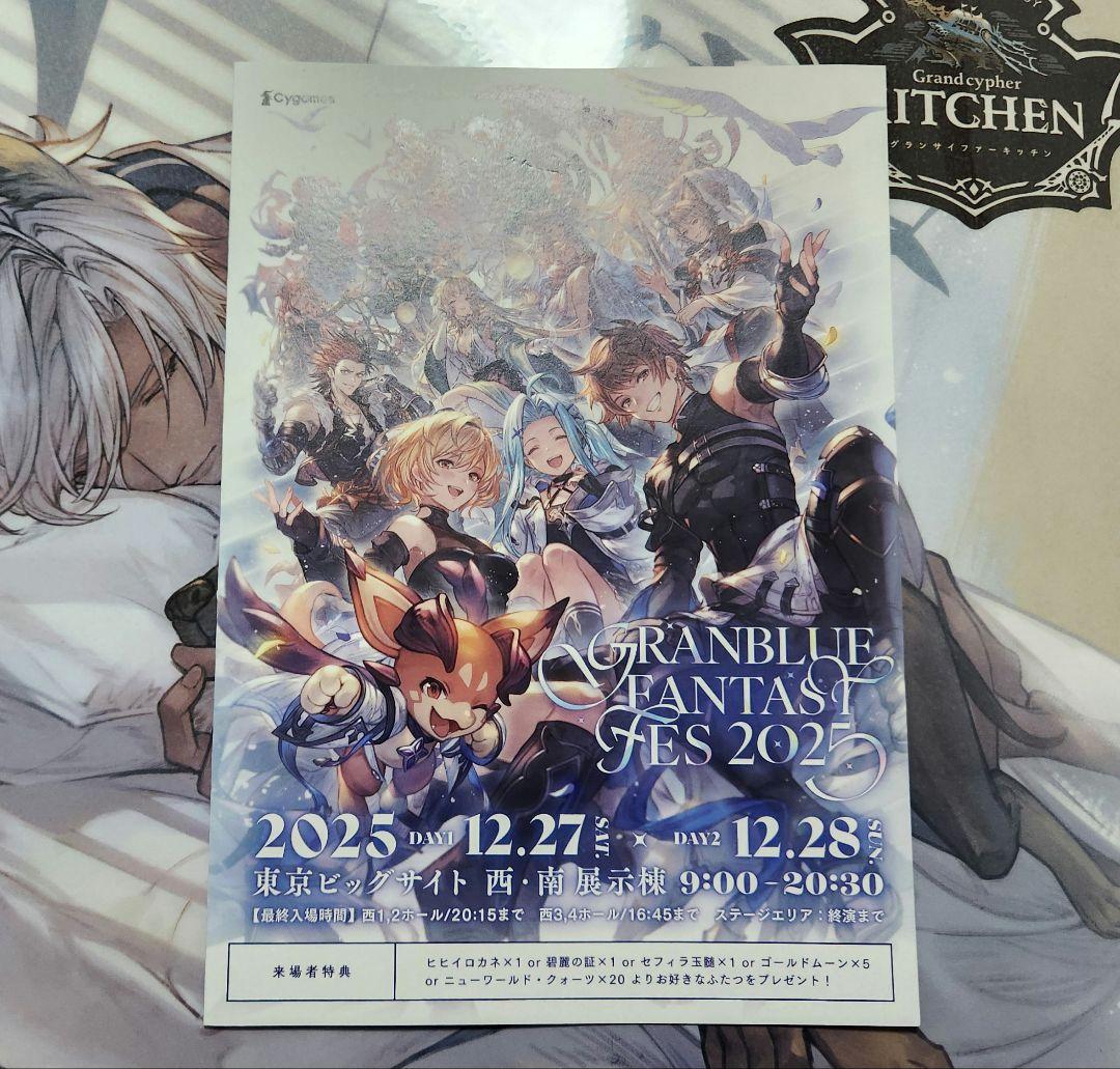 グランブルーファンタジー FES 2025 入場特典 リーフレット コード未