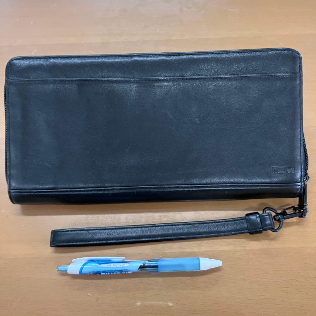 TUMI トゥミ オーガナイザー パスポートケース レザー長財布 黒 - メルカリ