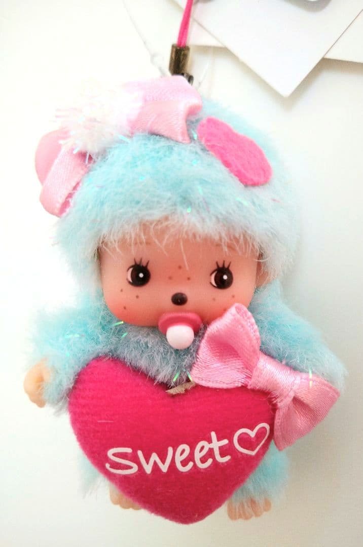 新品 キャンディ ベビチッチ キーホルダー ブルー モンチッチ 294340