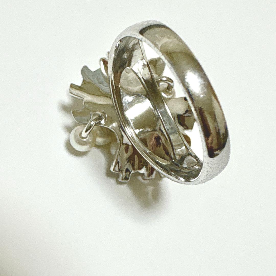 希少✨TASAKI タサキ あこや 本真珠 ベビーパール リング 11号 SV