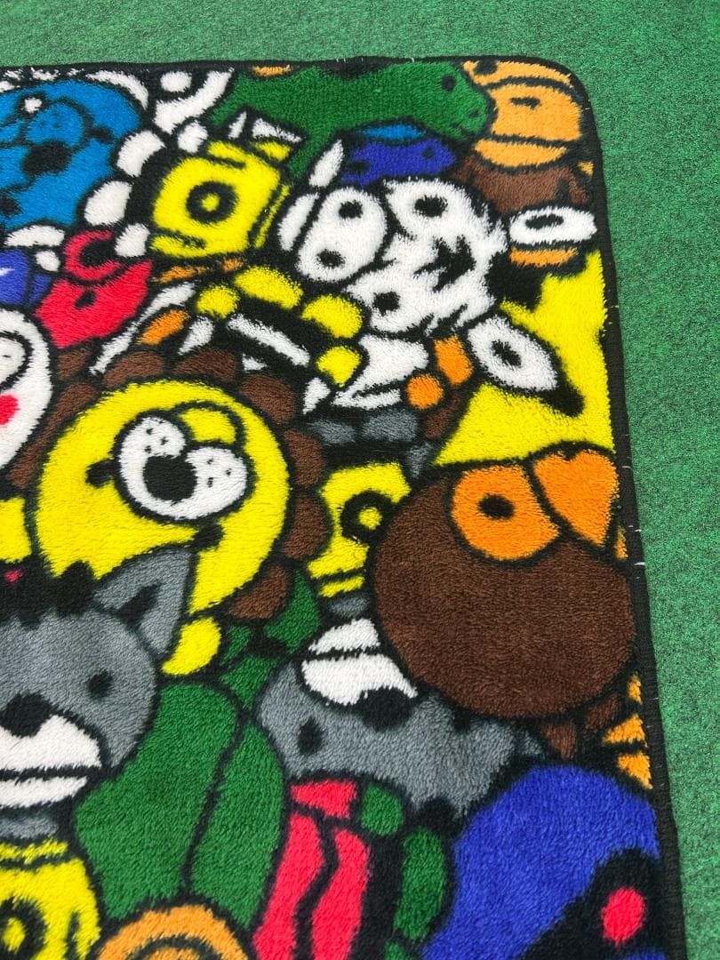 A BATHING APE マット バスマット 玄関マット ラグ オールサファリ