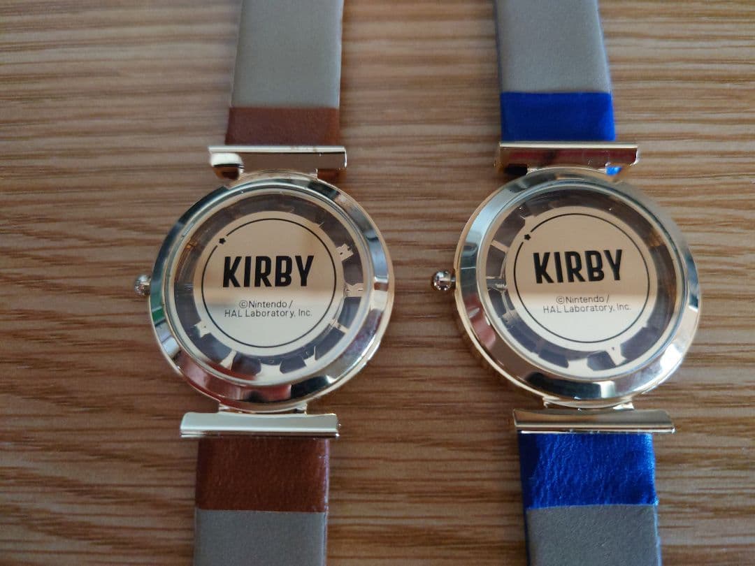 星のカービィ ウォッチ 腕時計 2本 ブラウン（電池交換済）ネイビー（電池切れ）