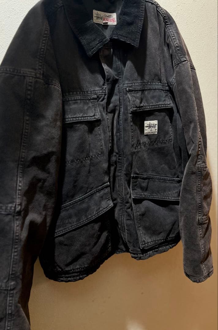 ジャケット・アウター stussy Washed Canvas Shop Jacket l