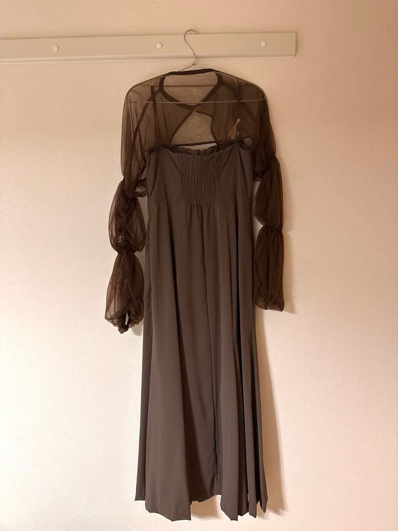 Kastane オケージョンドレス 結婚式 / チュールレイヤードベアドレス