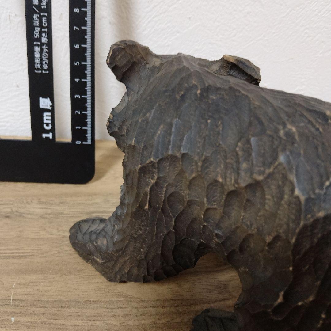 彫刻 アンティーク工芸品希少熊置物北海道民藝 木彫り熊 アイヌ