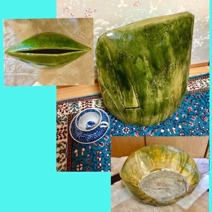 織部様式の＂陶芸 壺＂