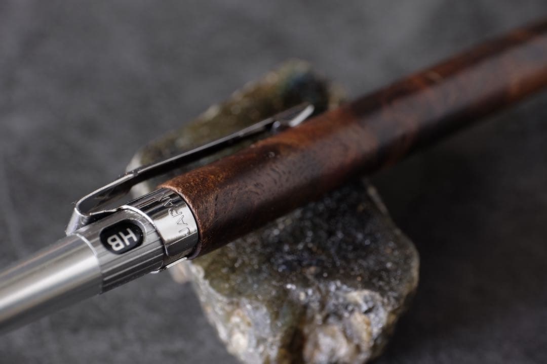 PG5木軸カスタム0205 高村杢工房 製図用シャーペン クラロウォルナット