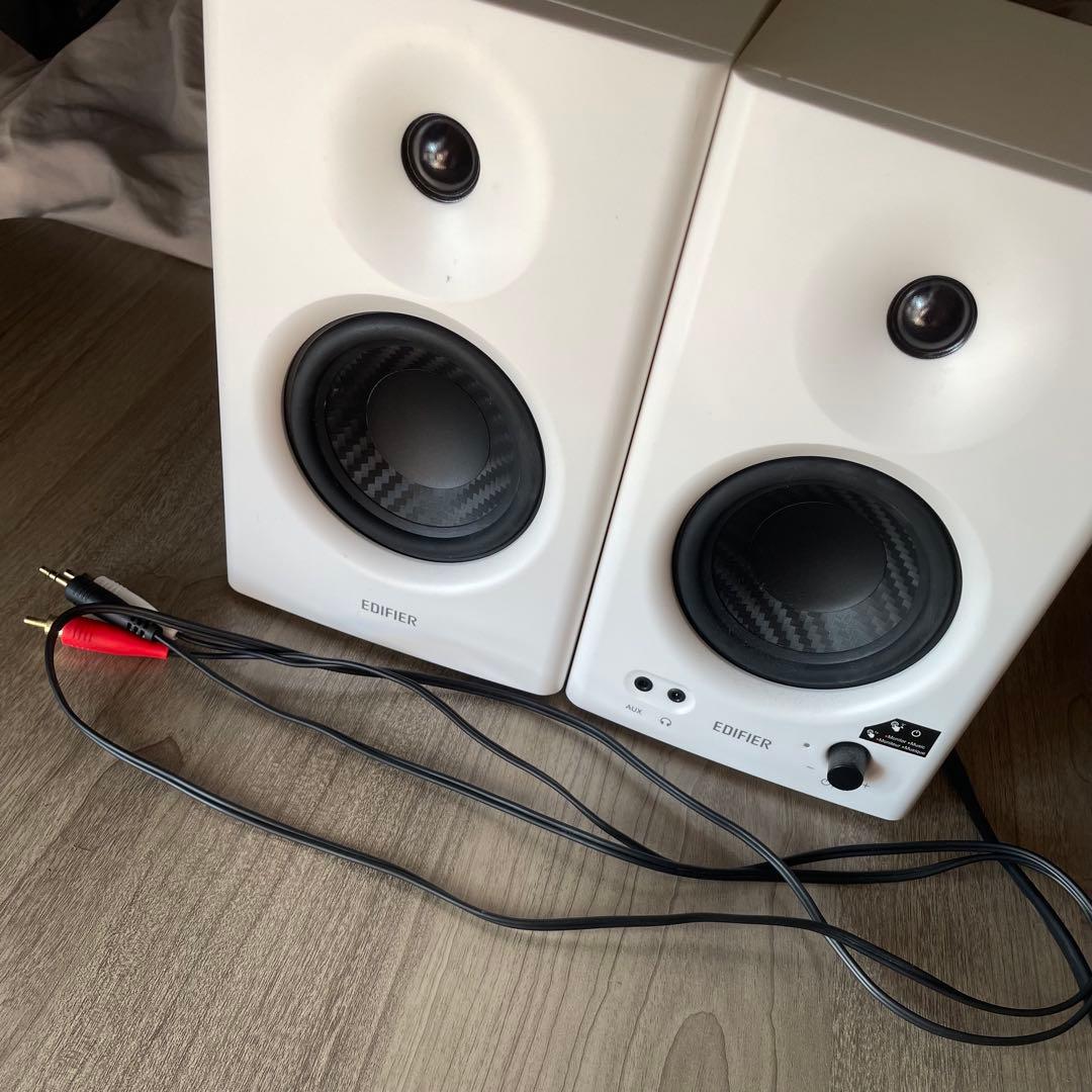 スピーカー Edifier スタジオモニタースピーカー MR4 (ホワイト)