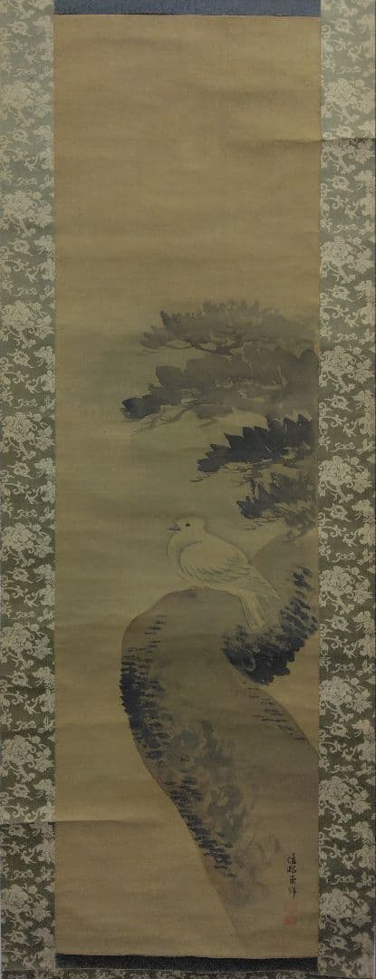 東 東洋【仙台四大画家】花鳥図 三幅 絹本 掛軸（小池曲江・菅井