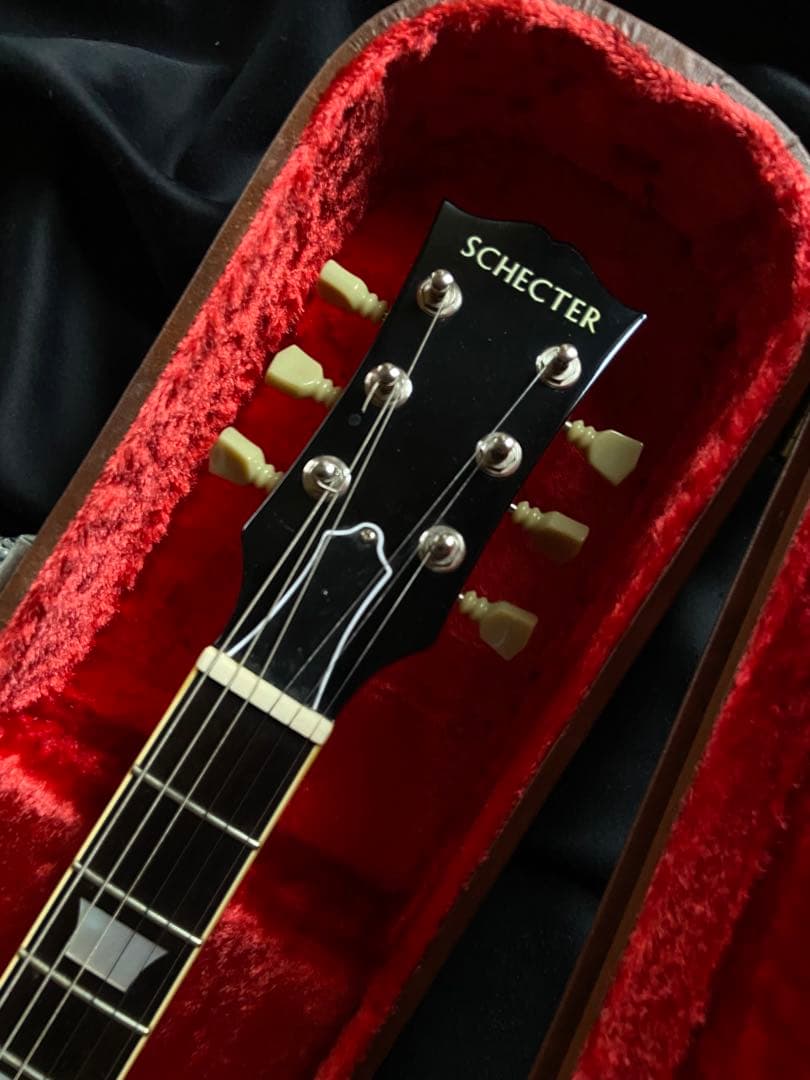 レスポールシェクタータイガーフレイムホンジュラスローズ指板1993年新品同様保管