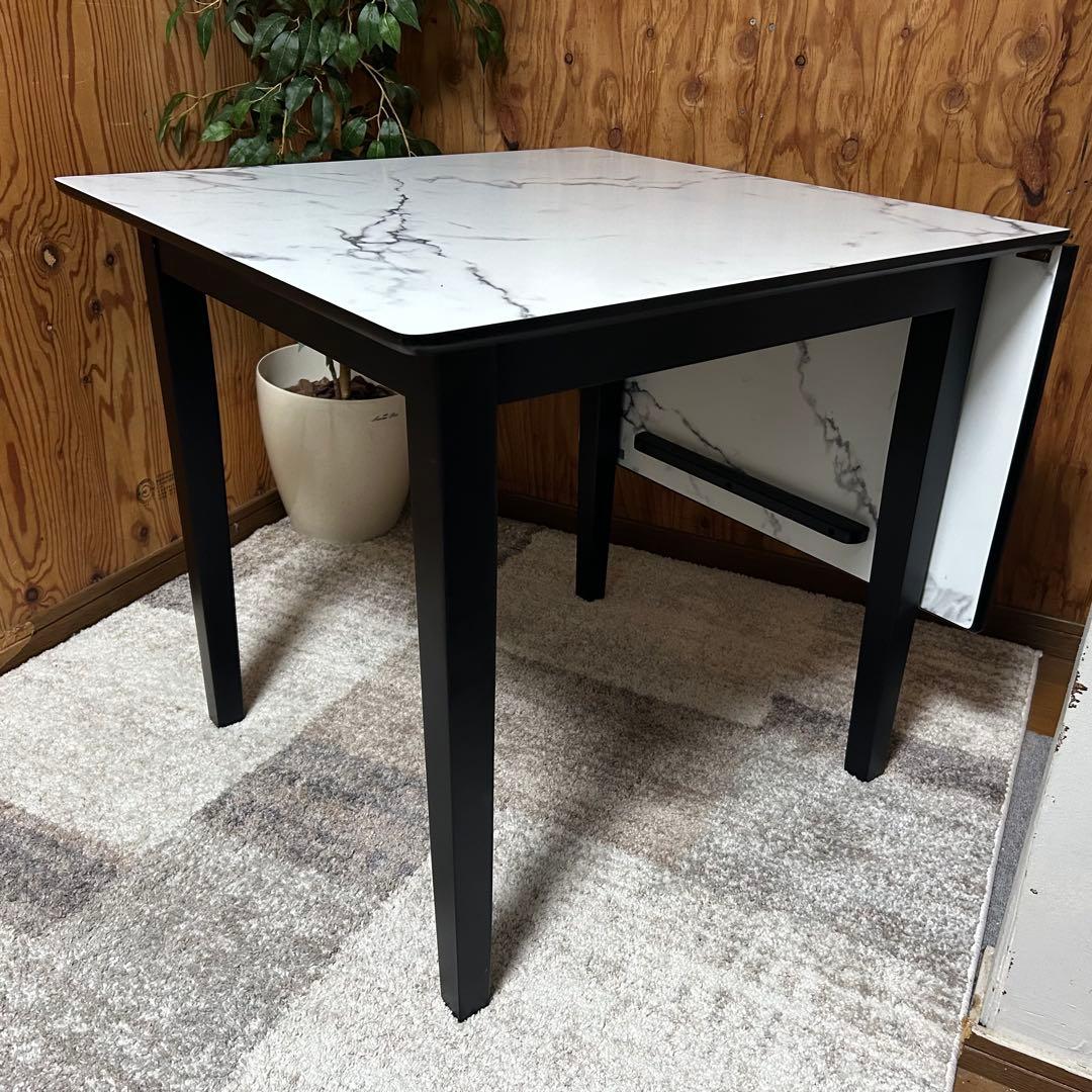 都内23区送料無料❗️タンスのゲン　バタフライテーブル　チェア2脚セット✨