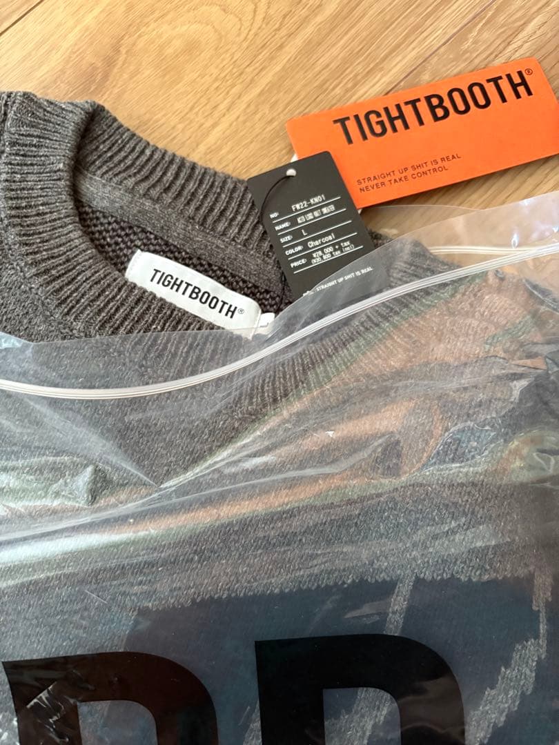 tightbooth ACID LOGO KNIT SWEATER 新品Lサイズ