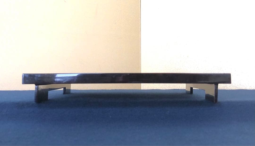 黒塗 流水紅葉蒔絵 脚付膳 四方膳10客 木製漆器 木箱　250725F1❗️割引