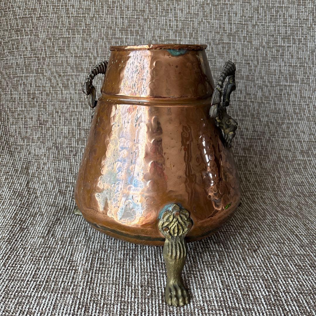 銅製ポット　桶　置物　古道具