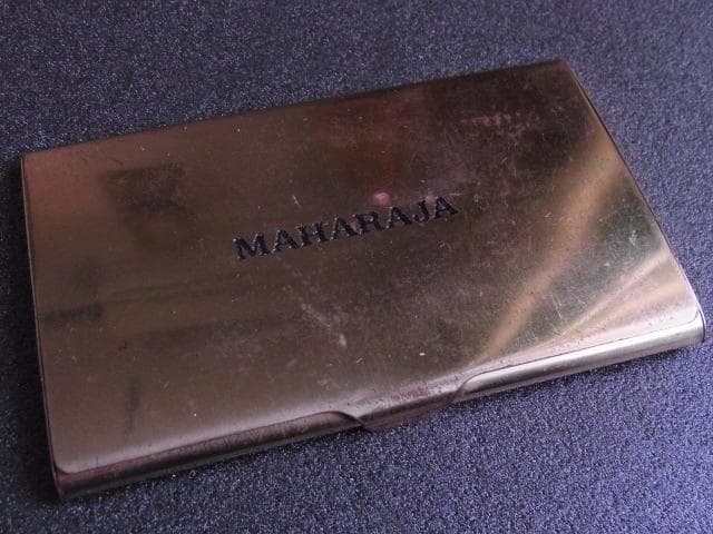 東京 六本木 DISCO MAHARAJA 名刺入れ マハラジャ 昭和 当時物 美術品