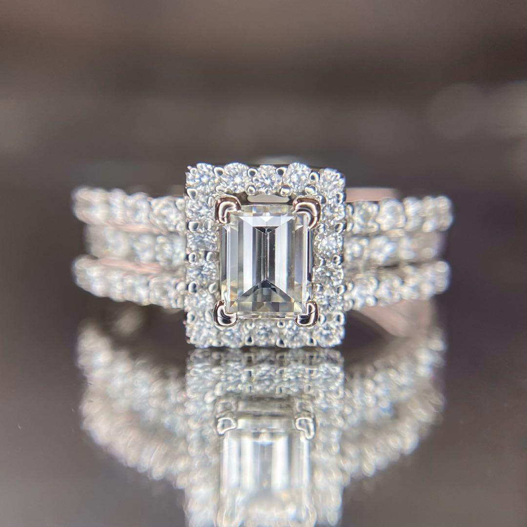 『専用です』天然 ダイヤモンド リング 計1.072ct PT900