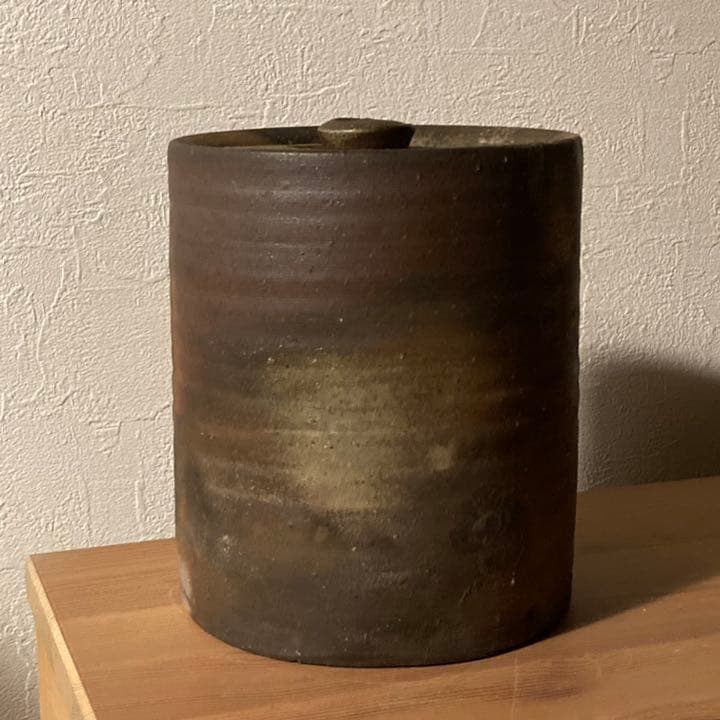 備前 水指 木村陶峰造 力印●ヴィンテージ茶道具