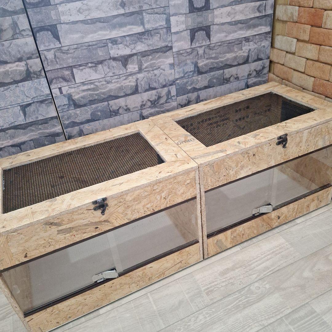 特価】コスパ重視！OSB木製ケージ2個セット(未使用)