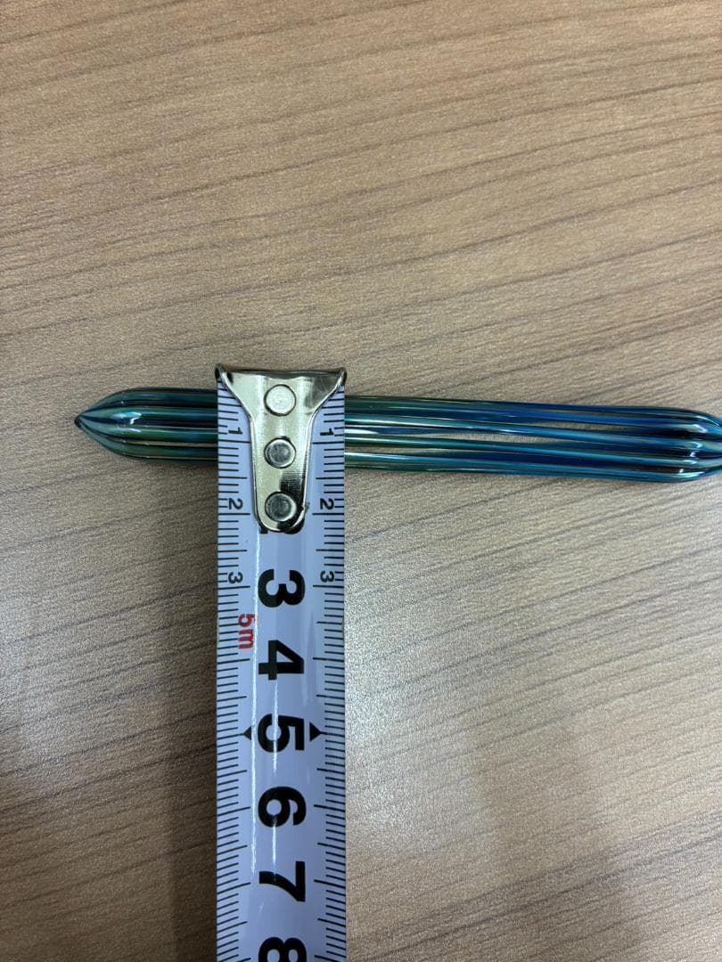 ❥道1654 HASE硝子工房 ガラスペン ストライプショート - www