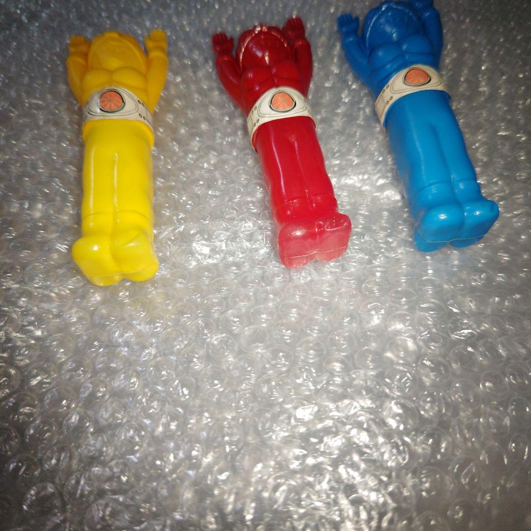 仮面ライダー　ポリ人形　ソフビ　パチ　14cm　3種