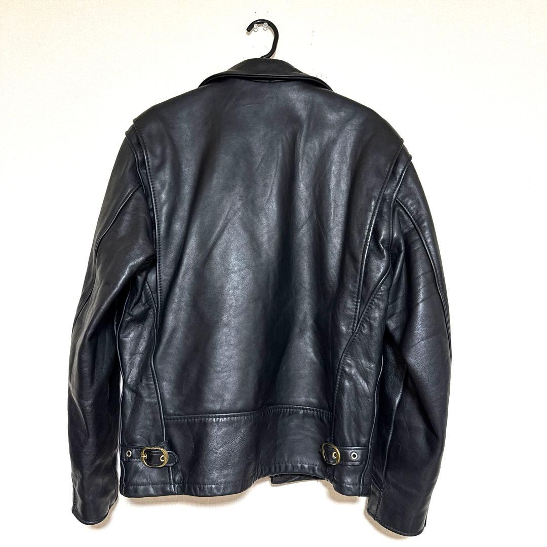 美品✨schott ヴィンテージ シングルライダース 牛革 38 黒 ライナーの