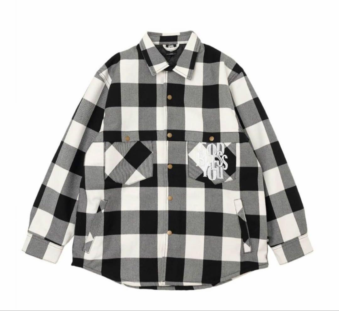 GOD BLESS YOU CHECK SHIRTS JACKET