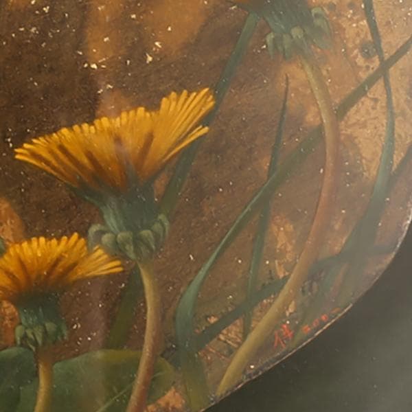 伴清一郎】テンペラ油彩 原画「春のいろ 四月」 【絵画・原画・自筆