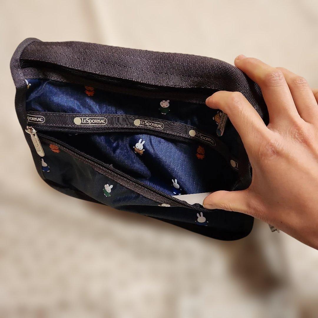 【新品未使用】LeSportsac ネイビー ショルダーバッグ ミッフィーコラボ
