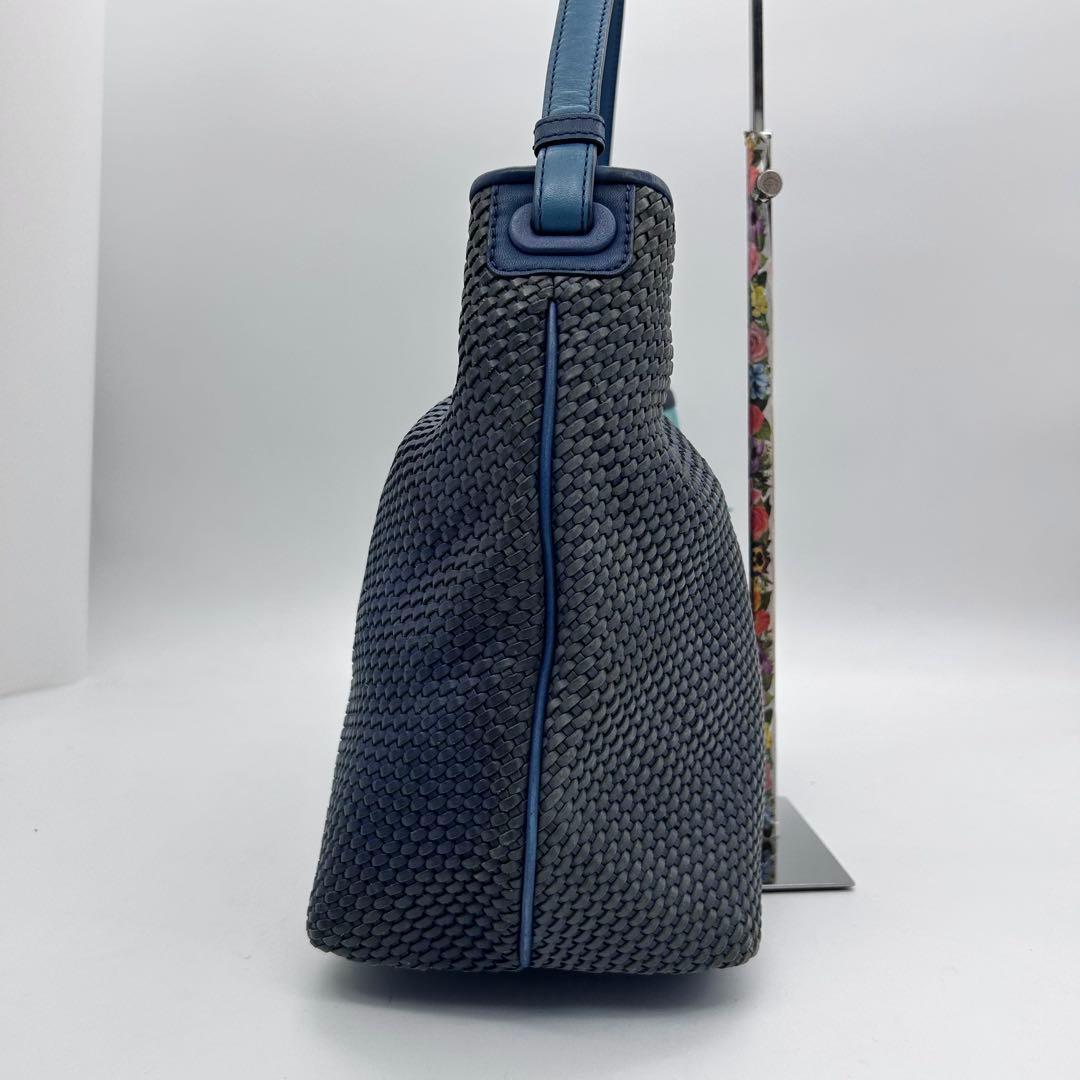 美品　トリーバーチ　ワンショルダーバッグ　編み込み　レザー　マックグロー　肩掛け