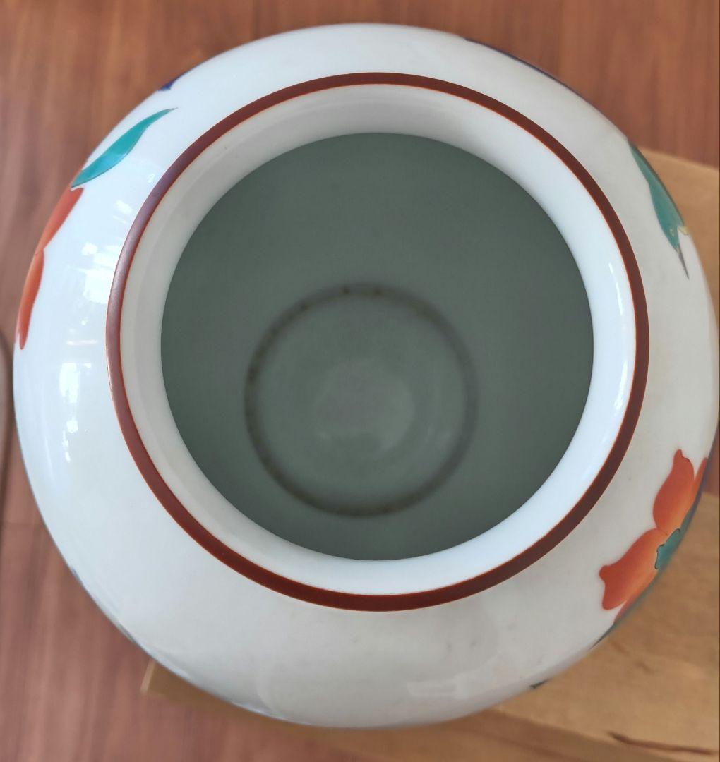 花鳥図「春」壺　十三代酒井田柿右衛門　最高級磁器　香蘭社　花器　花瓶