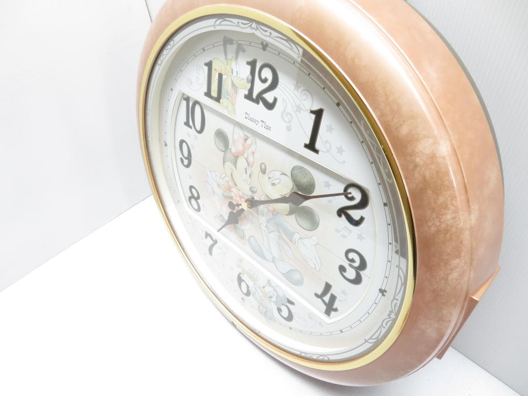 デザイナミッキーマウス ミニーマウス アナログからくり メロディ 訳あり品