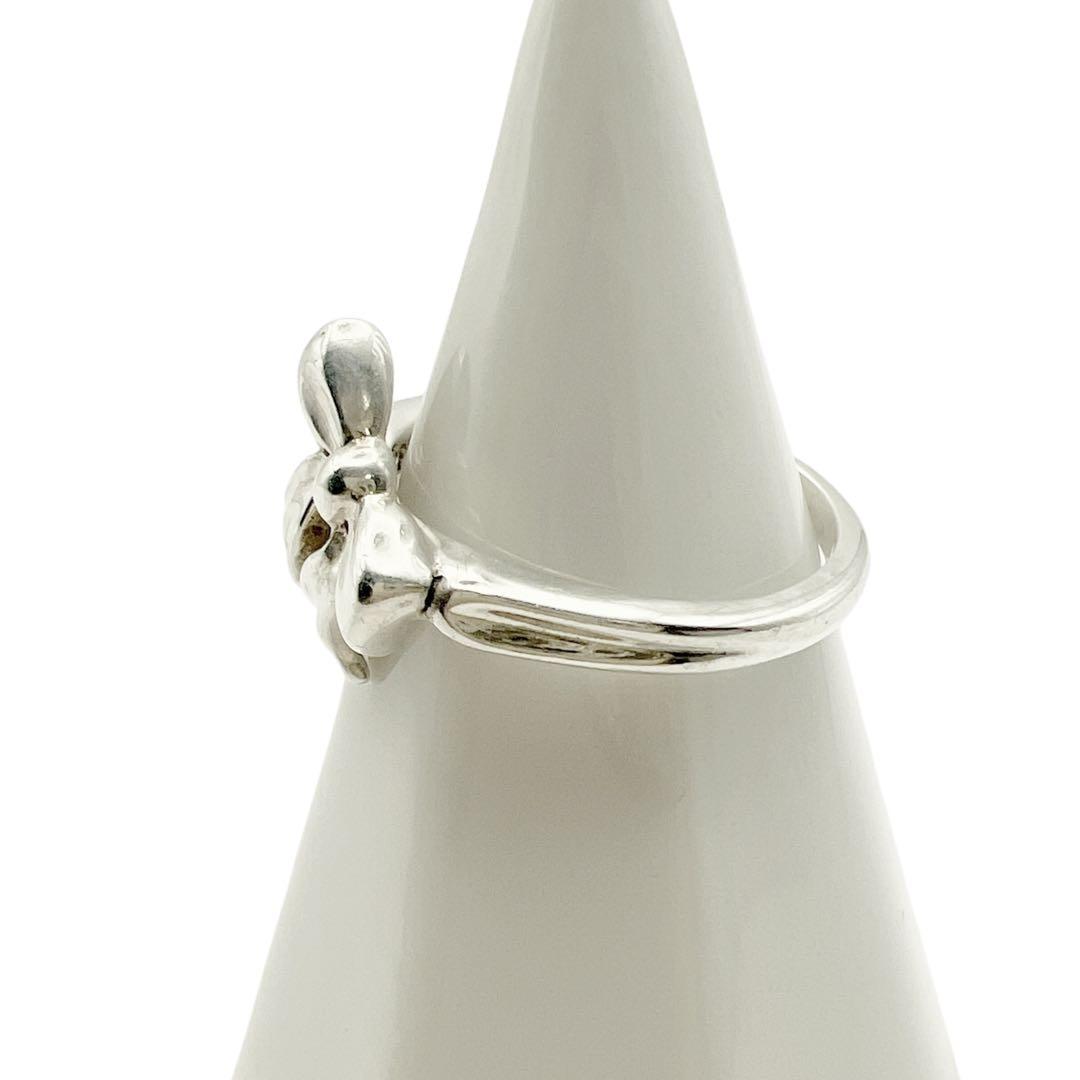 ティファニー　リボン　ボウ　シルバーリング　1990 ヴィンテージ