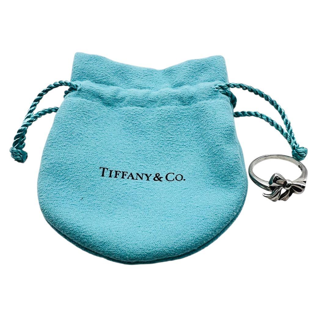 ティファニー　リボン　ボウ　シルバーリング　1990 ヴィンテージ