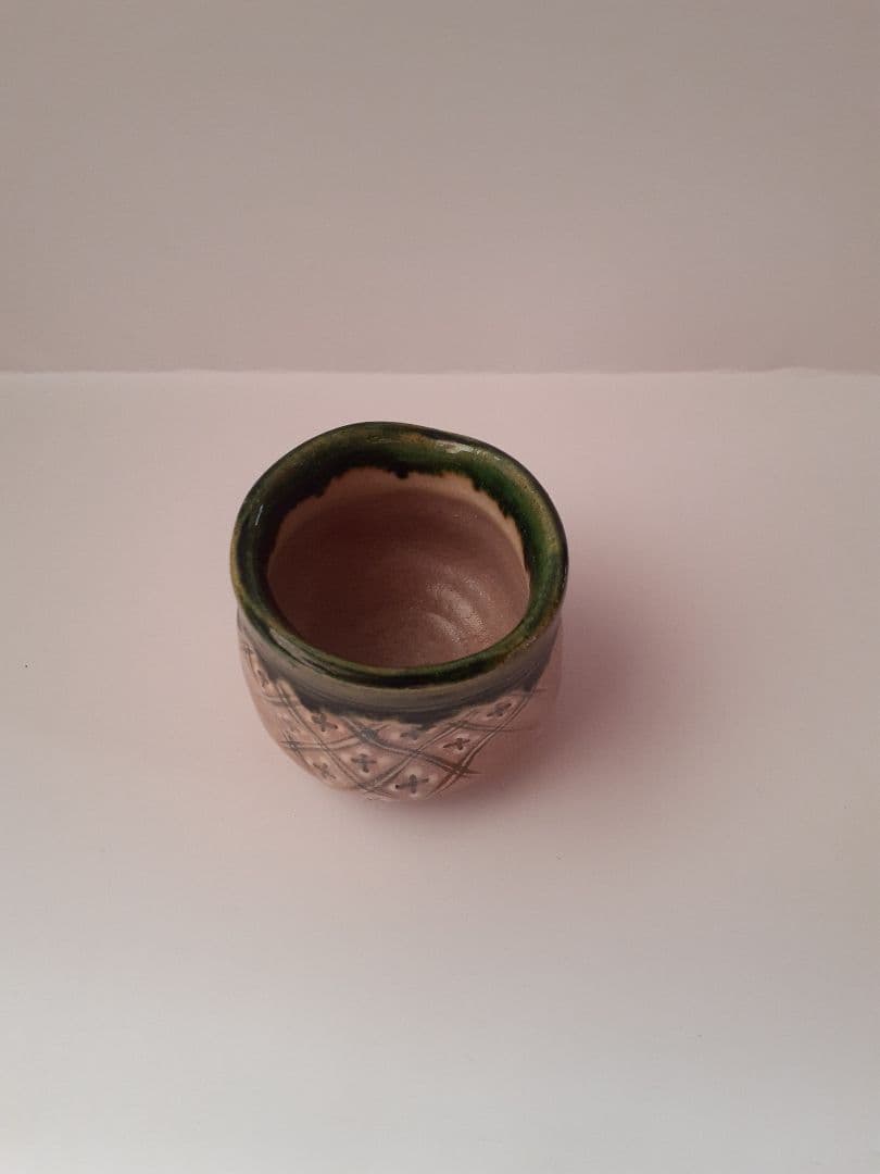 鳴海織部 ぐい呑 佐々木正