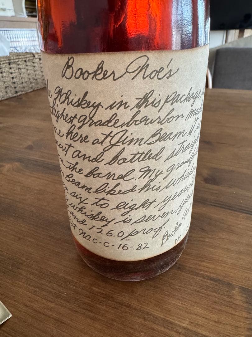 古酒 Booker Noes ブッカーズ ノエ 1982 バーボン ウイスキー 750ml 63