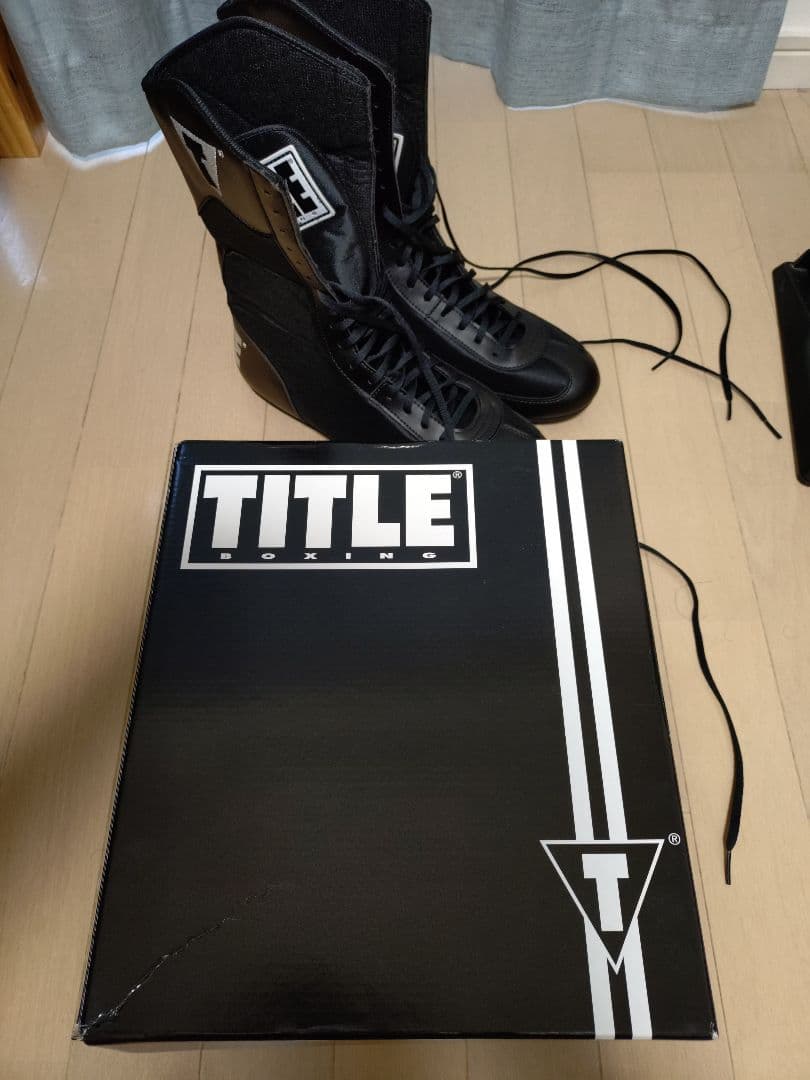 TITLEボクシング ハイカットシューズ USサイズ10（箱付き）