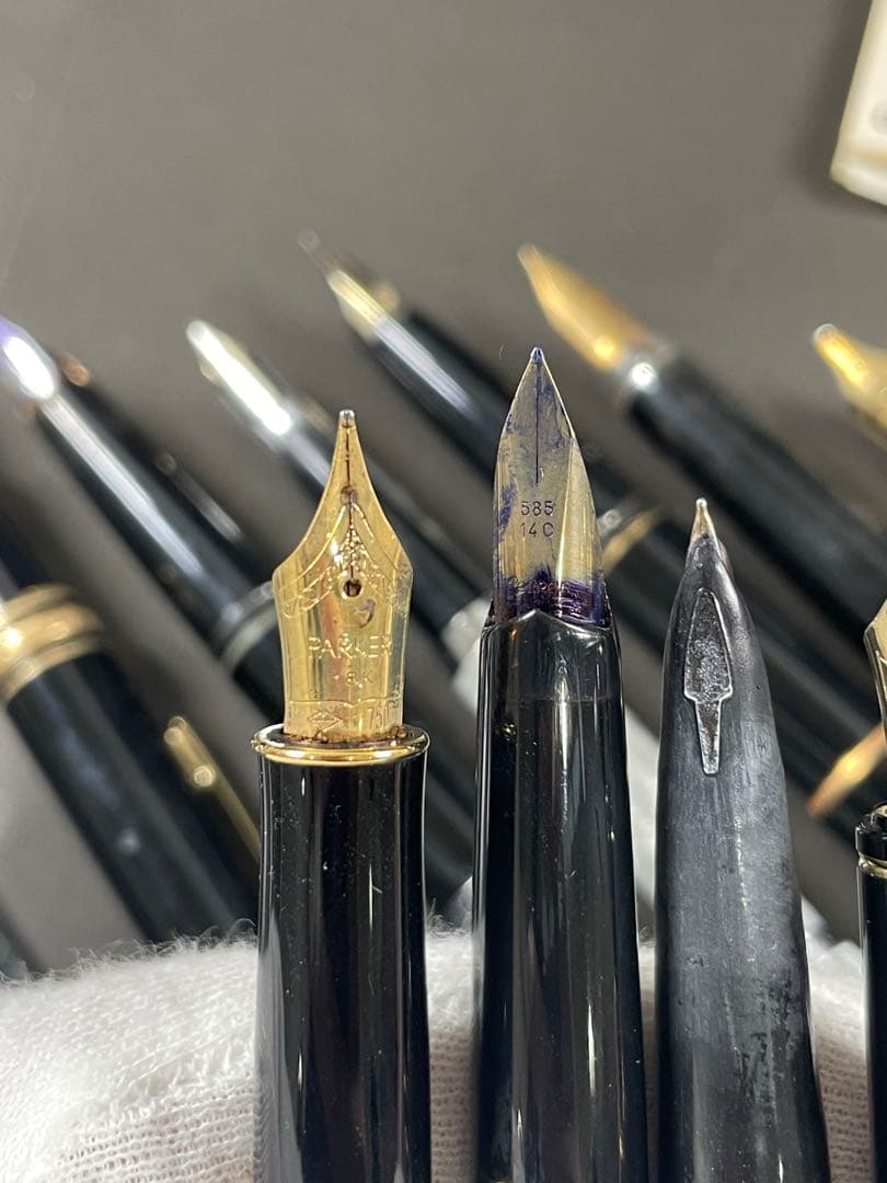 モンブラン パーカー プラチナム万年筆 ボールペンまとめ売り925刻印15