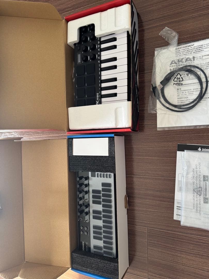 AKAI MPK mini MIDIキーボード Donner B1シンセサイザー